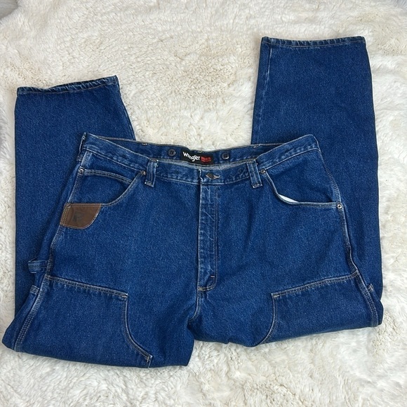 Wrangler Riggs Workwear Men’s Carpenter Utility Blue Jeans 42”x 30” - Picture 4 of 16